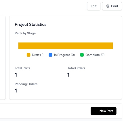 LUNA PARTS - FRC Manufacturing Workflow Software